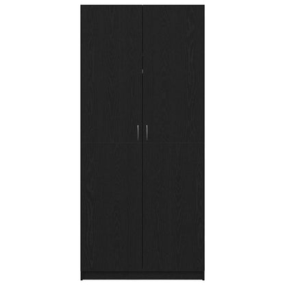 Guardaroba Rovere Nero 90 x 52 x 200 cm Legno multistrato