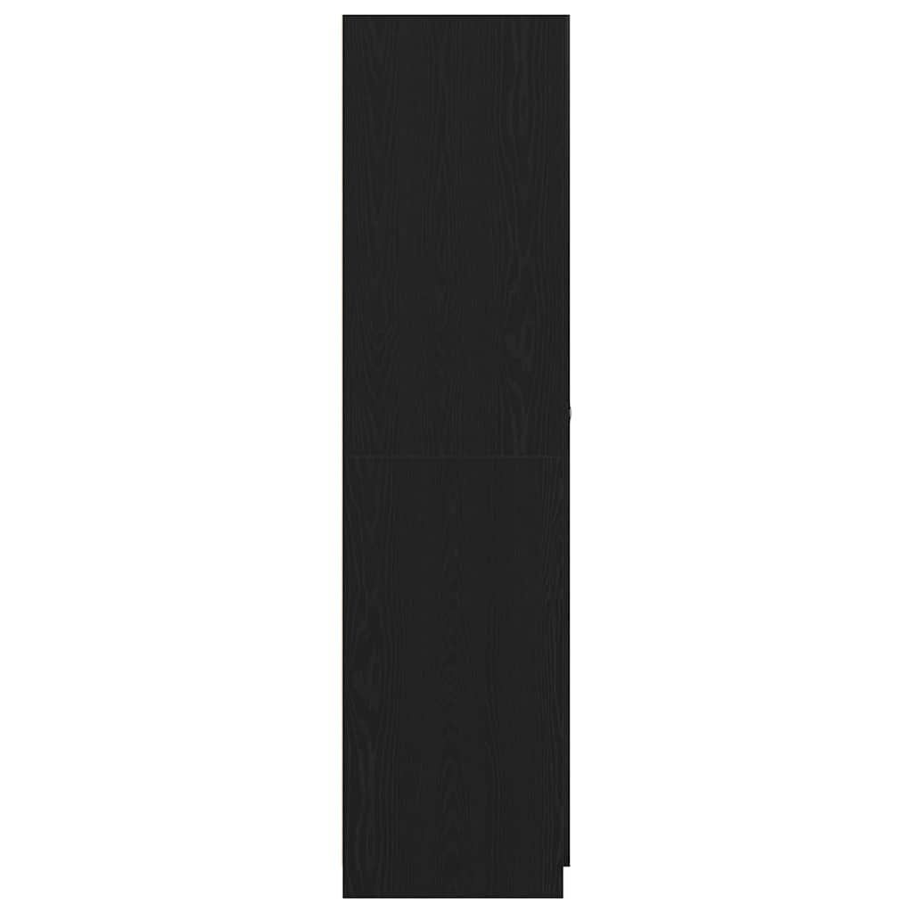 Guardaroba Rovere Nero 90 x 52 x 200 cm Legno multistrato