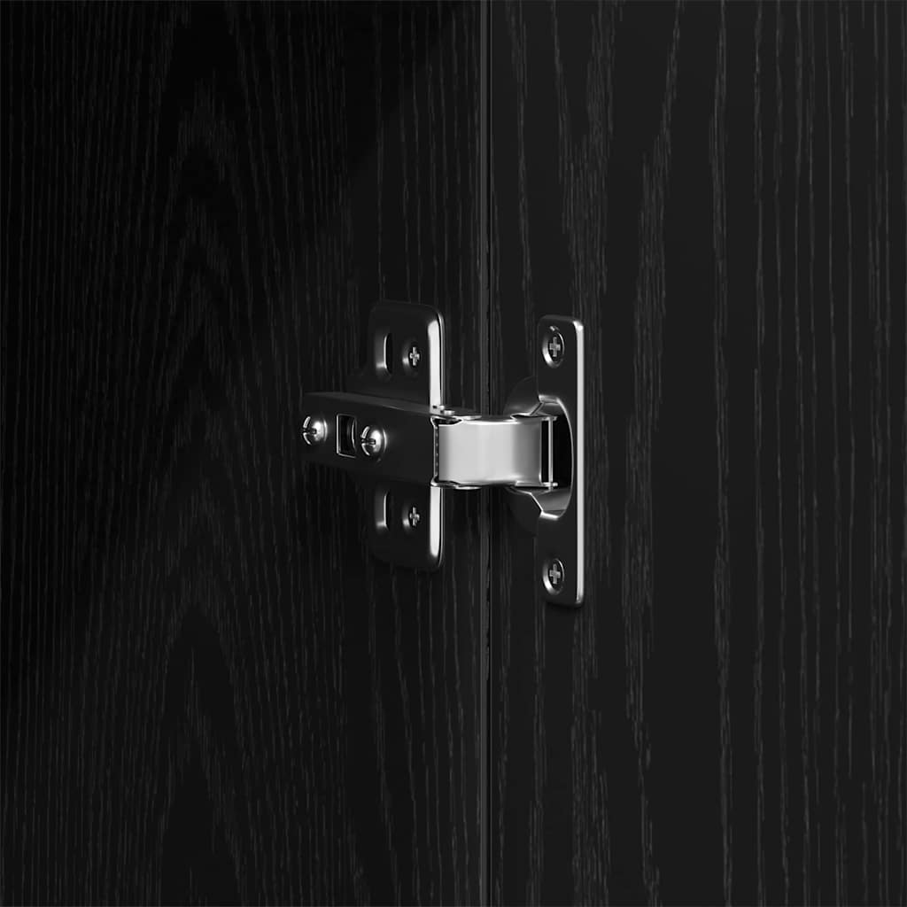 Guardaroba Rovere Nero 80 x 52 x 180 cm Legno multistrato | homemem39