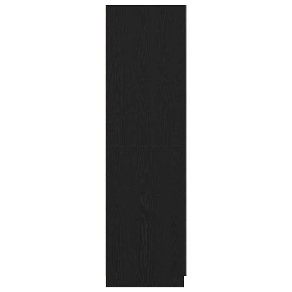 Guardaroba Rovere Nero 80 x 52 x 180 cm Legno multistrato
