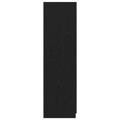 Guardaroba Rovere Nero 80 x 52 x 180 cm Legno multistrato