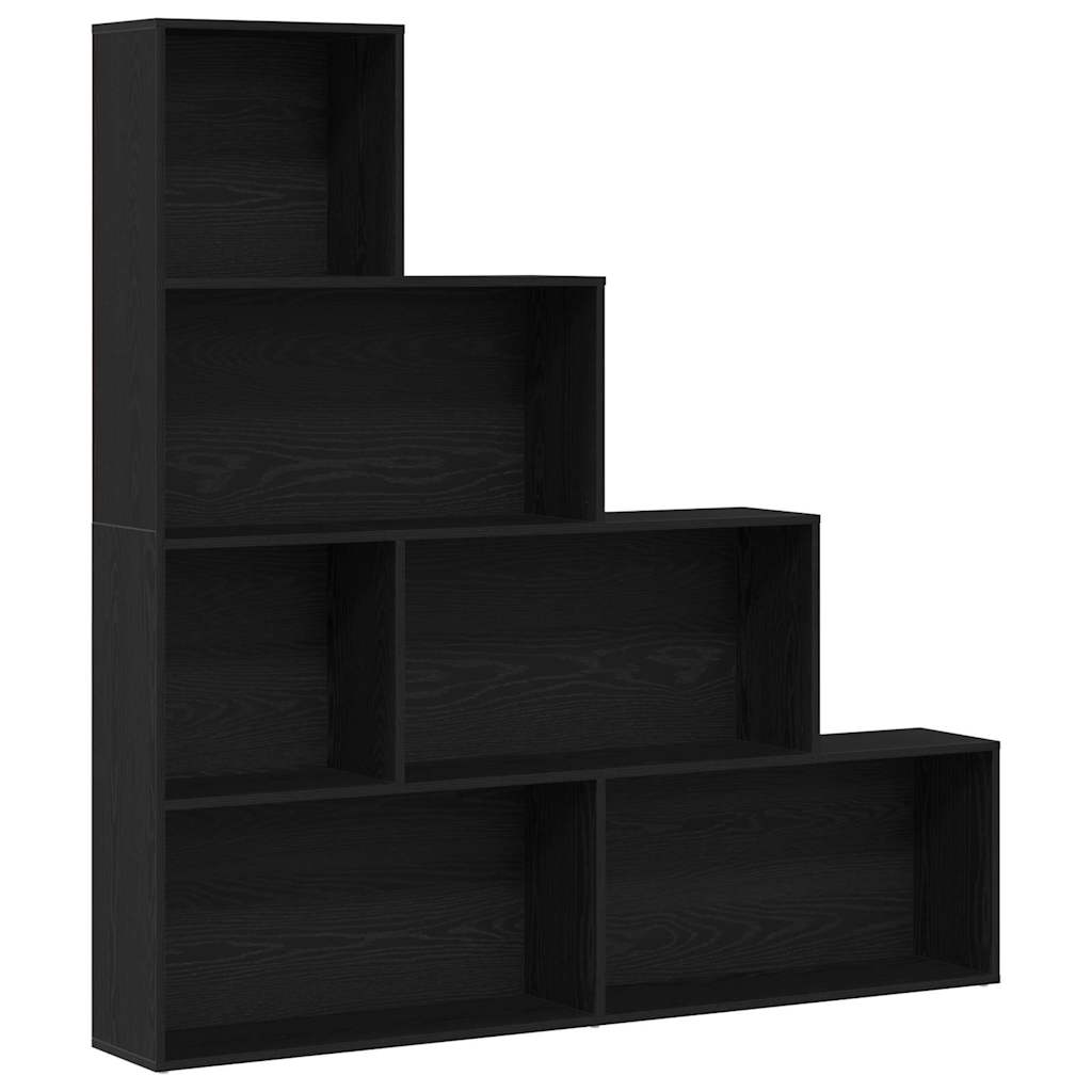 Armadio per Libri Rovere Nero 155 x 24 x 160 cm