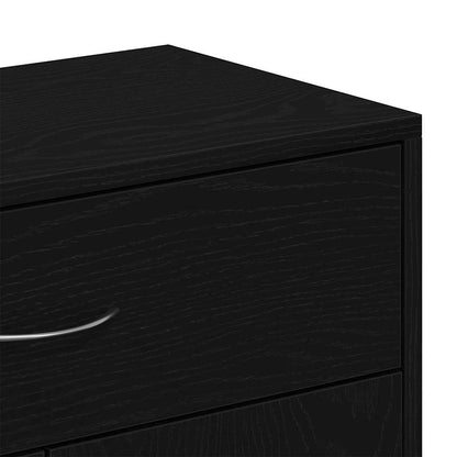 Credenza Rovere Nero 60 x 30 x 75 cm Legno multistrato