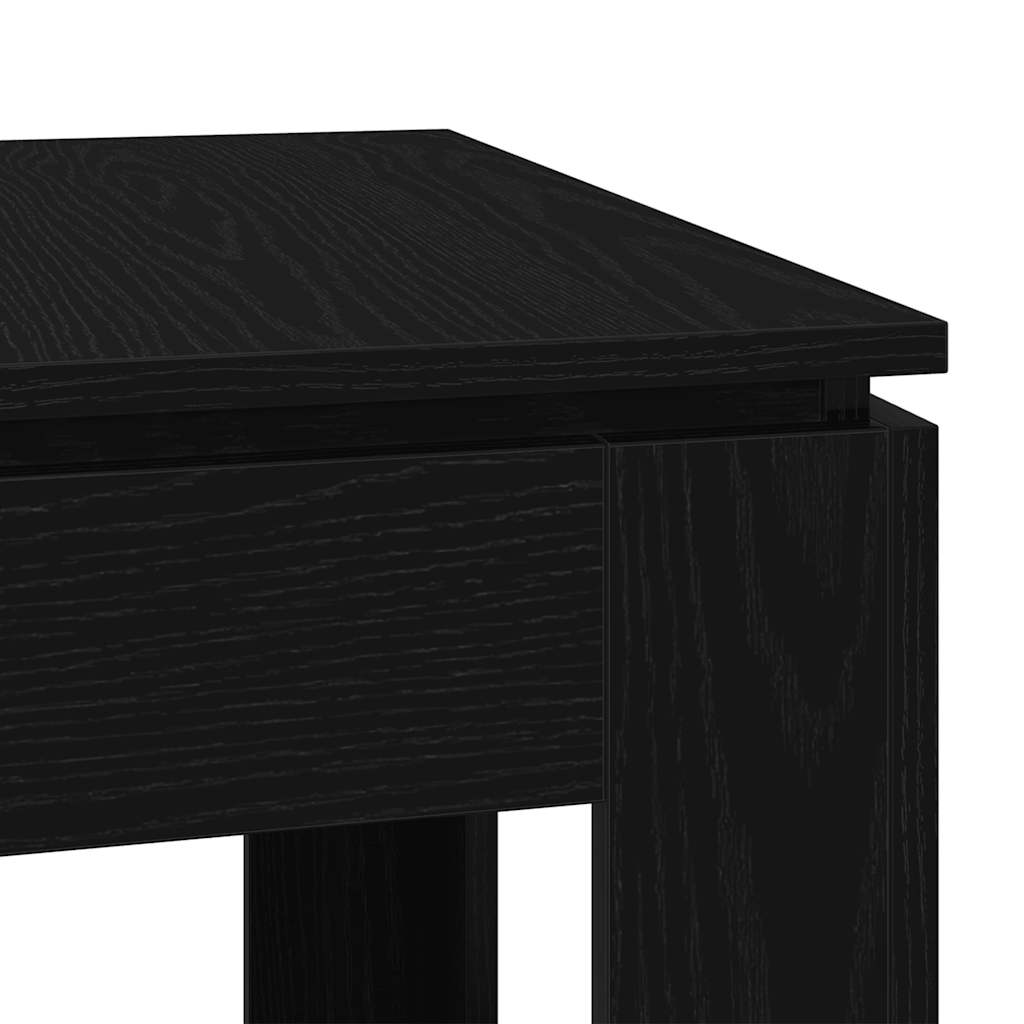 Tavolo da pranzo Rovere Nero 120x60x76 cm in Legno Multistrato | homemem39