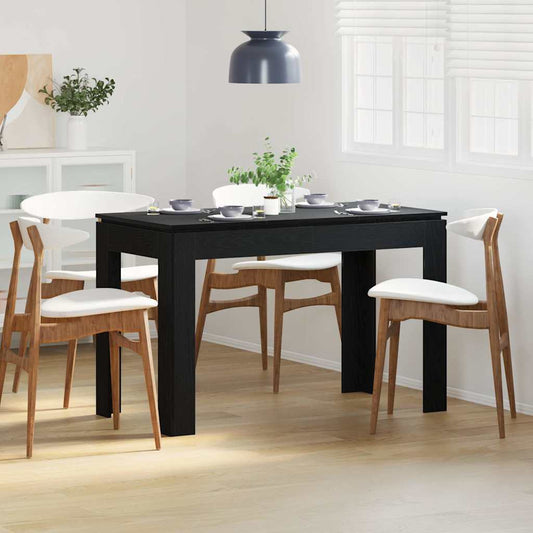 Tavolo da pranzo Rovere Nero 120x60x76 cm in Legno Multistrato | homemem39