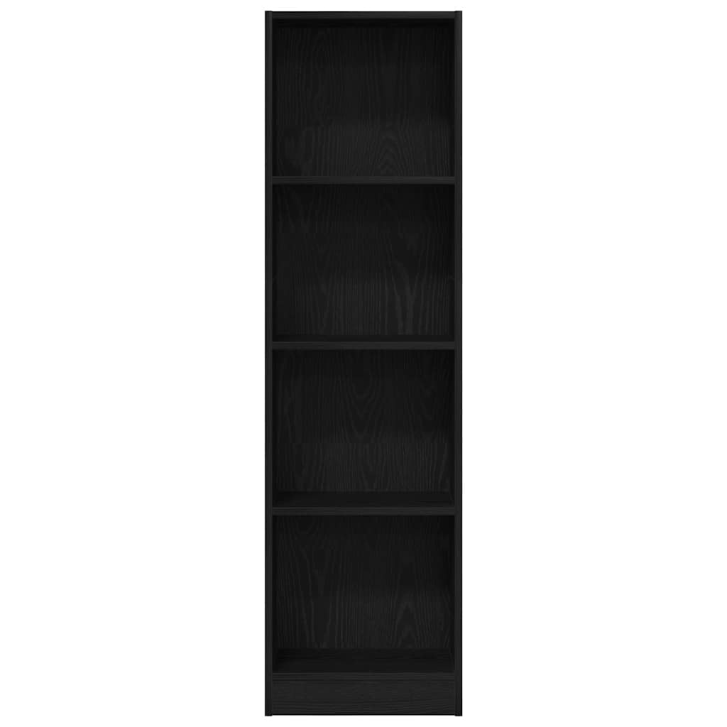 Libreria Rovere Nero 40x24x143 cm in Legno Multistrato | homemem39