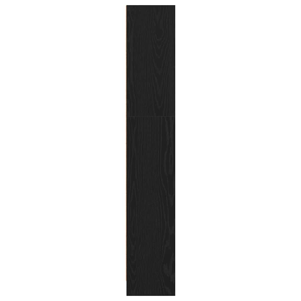 Libreria Rovere Nero 40x24x143 cm in Legno Multistrato | homemem39