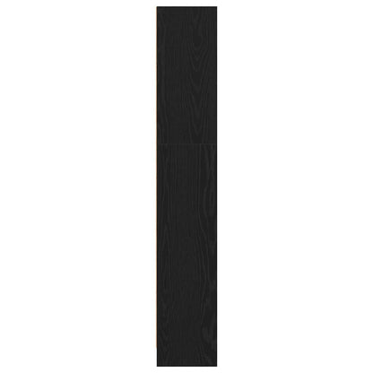 Libreria Rovere Nero 40x24x143 cm in Legno Multistrato | homemem39