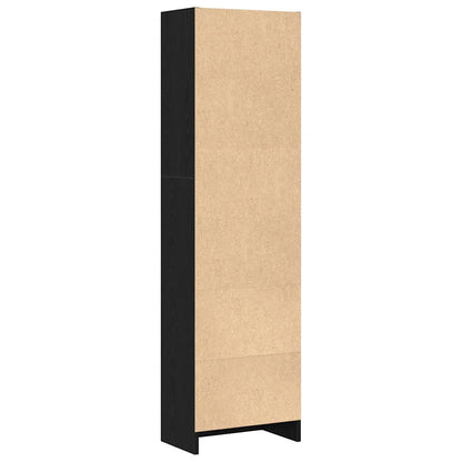 Libreria Rovere Nero 40x24x143 cm in Legno Multistrato | homemem39