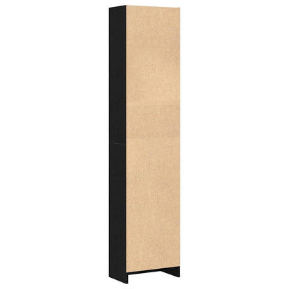 Libreria Rovere Nero 40x24x176 cm in Legno Multistrato | homemem39