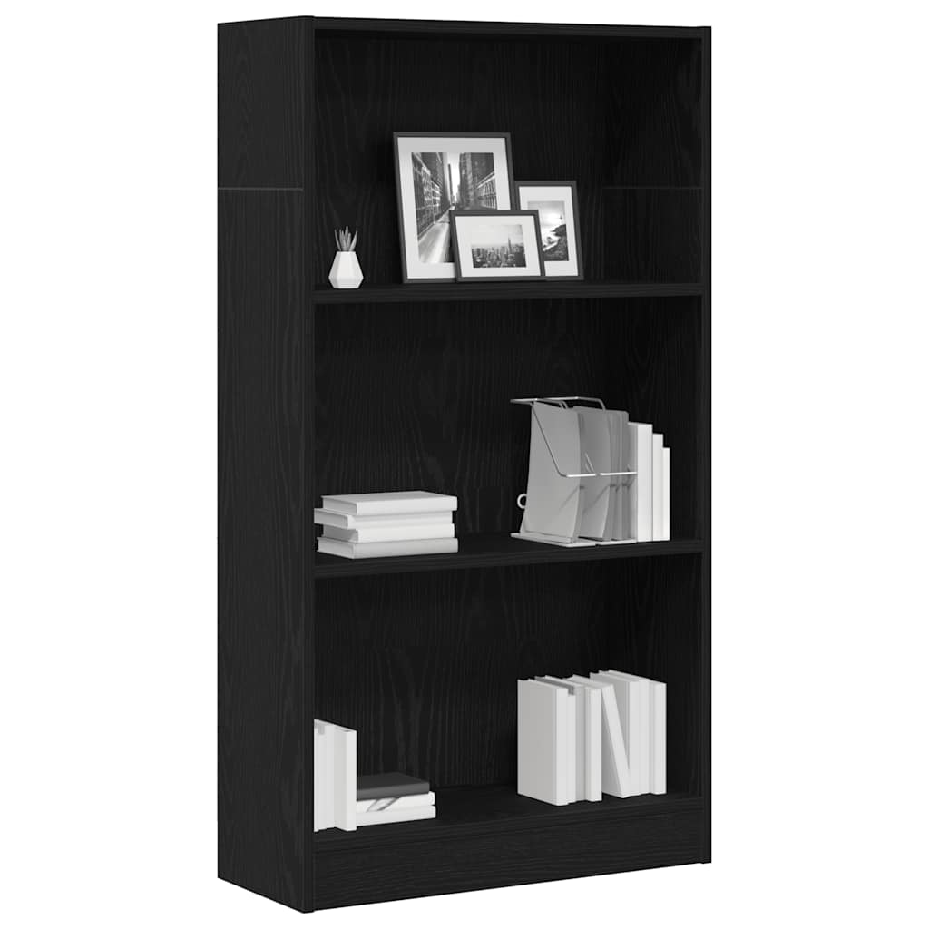 Libreria Rovere Nero 60x24x109 cm in Legno Multistrato | homemem39