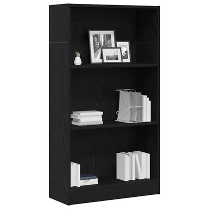 Libreria Rovere Nero 60x24x109 cm in Legno Multistrato | homemem39