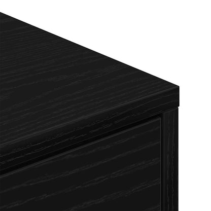 Scarpiera Rovere Nero 60 x 35 x 84 cm Legno multistrato