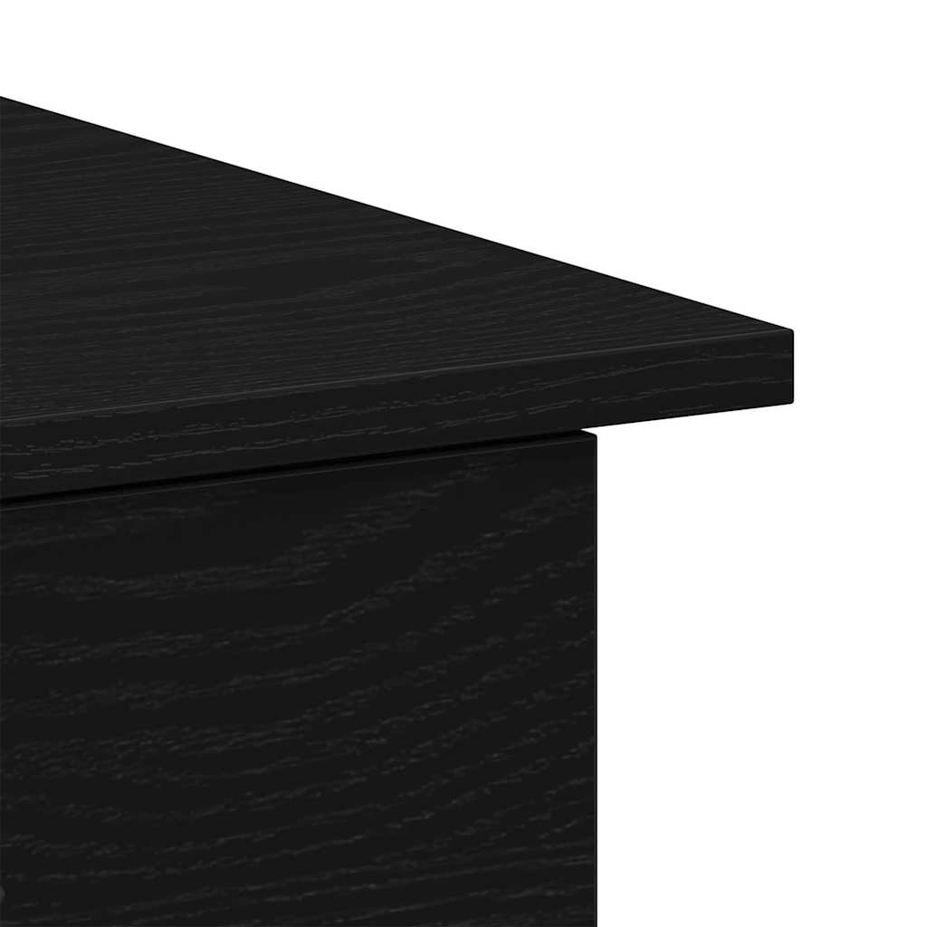 Scrivania Rovere Nero 100 x 50 x 76 cm Legno multistrato | homemem39