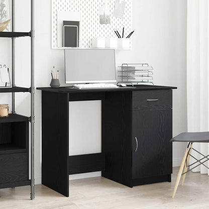Scrivania Rovere Nero 100 x 50 x 76 cm Legno multistrato