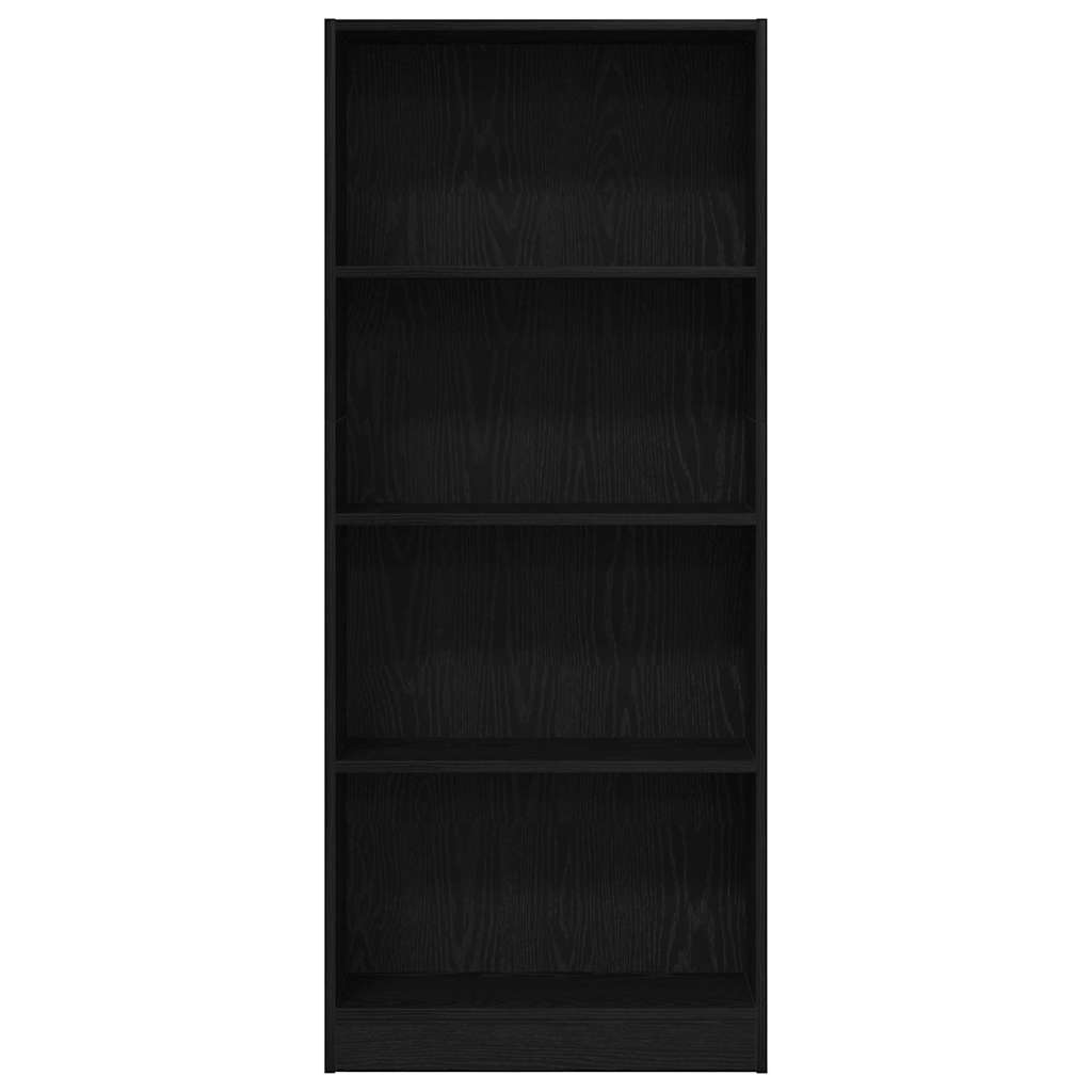 Libreria Rovere Nero 60 x 24 x 143 cm Legno multistrato