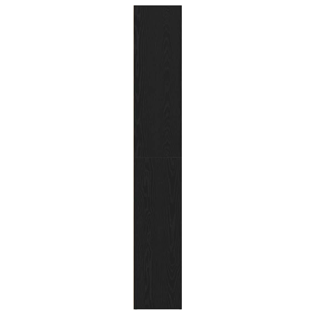 Libreria Rovere Nero 40x30x189 cm Legno Massello di Acacia | homemem39