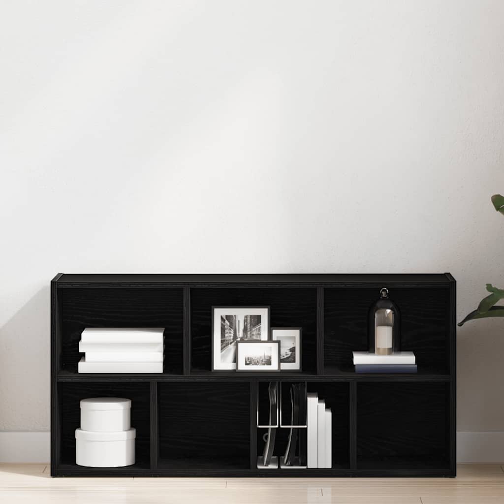 Libreria Rovere Nero 50x25x104 cm in Legno Multistrato | homemem39
