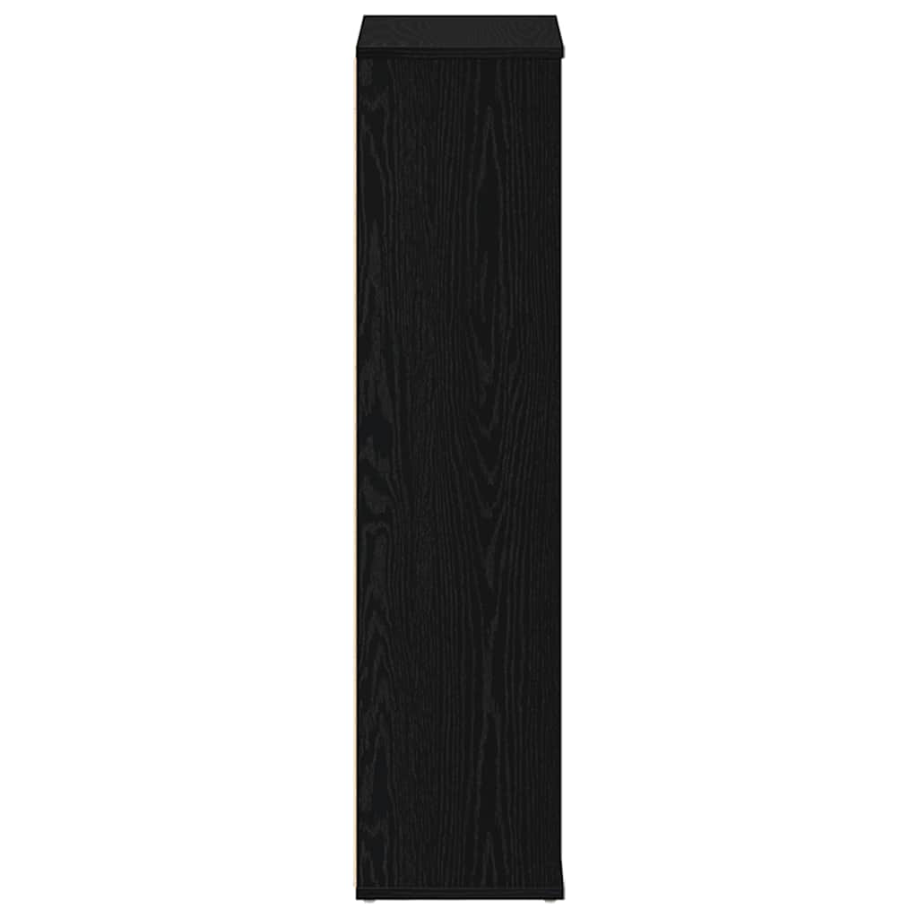 Libreria Rovere Nero 50x25x104 cm in Legno Multistrato | homemem39