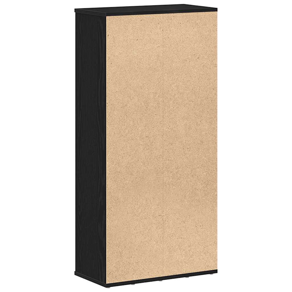 Libreria Rovere Nero 50x25x104 cm in Legno Multistrato | homemem39