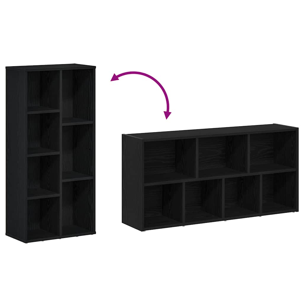 Libreria Rovere Nero 50x25x104 cm in Legno Multistrato | homemem39