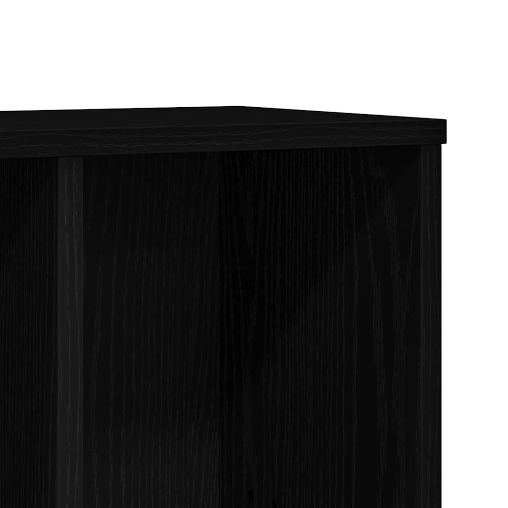 Libreria Rovere Nero 50x25x104 cm in Legno Multistrato | homemem39