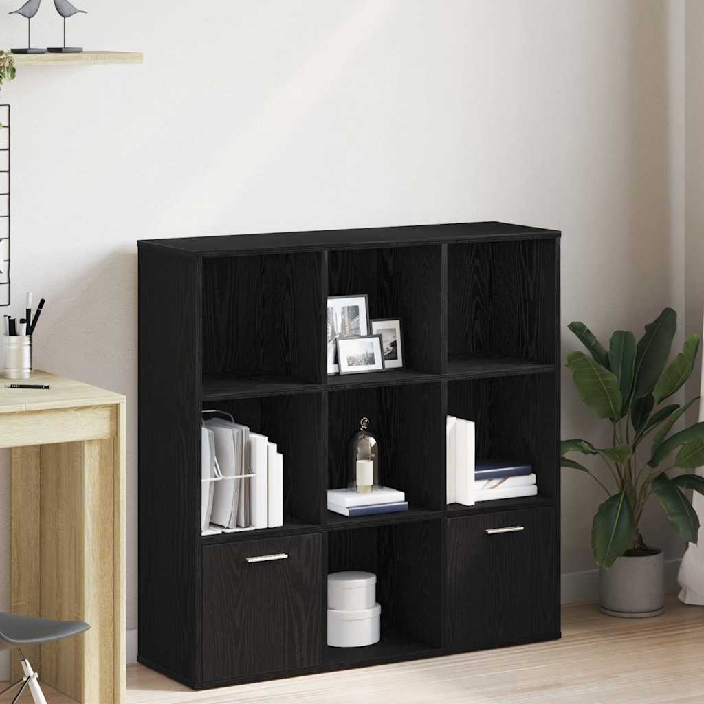Libreria Rovere Nero 98x29x97,5 cm Legno Multistrato | homemem39