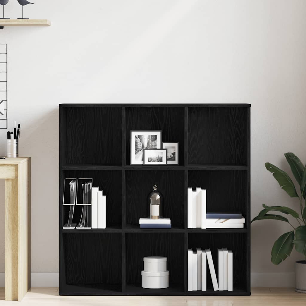 Mobile libreria Rovere Nero 98x29x97,5 cm in Legno Multistrato | homemem39