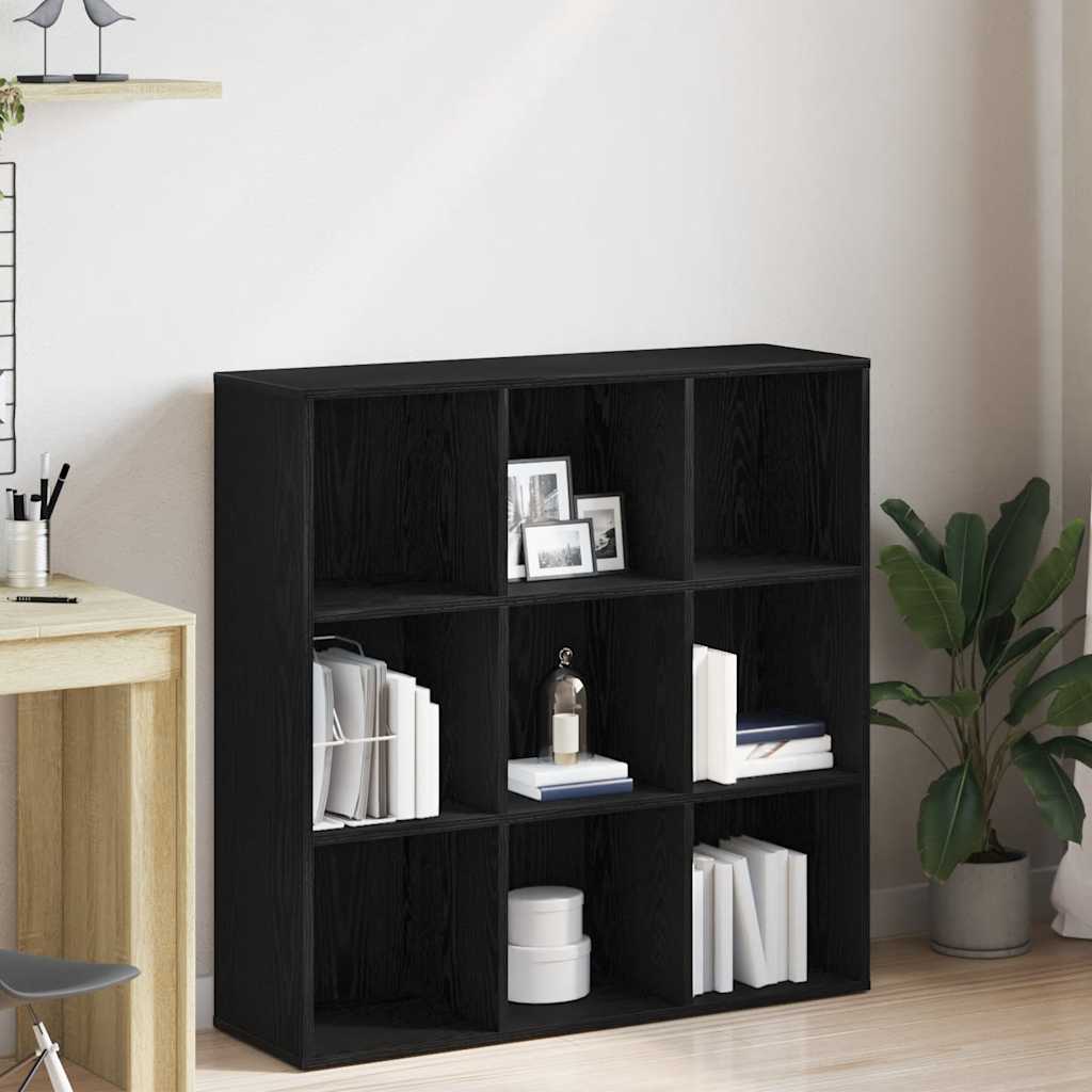 Mobile libreria Rovere Nero 98x29x97,5 cm in Legno Multistrato