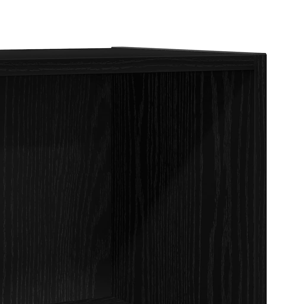 Libreria/Divisorio per ambienti Rovere Nero 60,5x30x90 cm in Legno Multistrato | homemem39