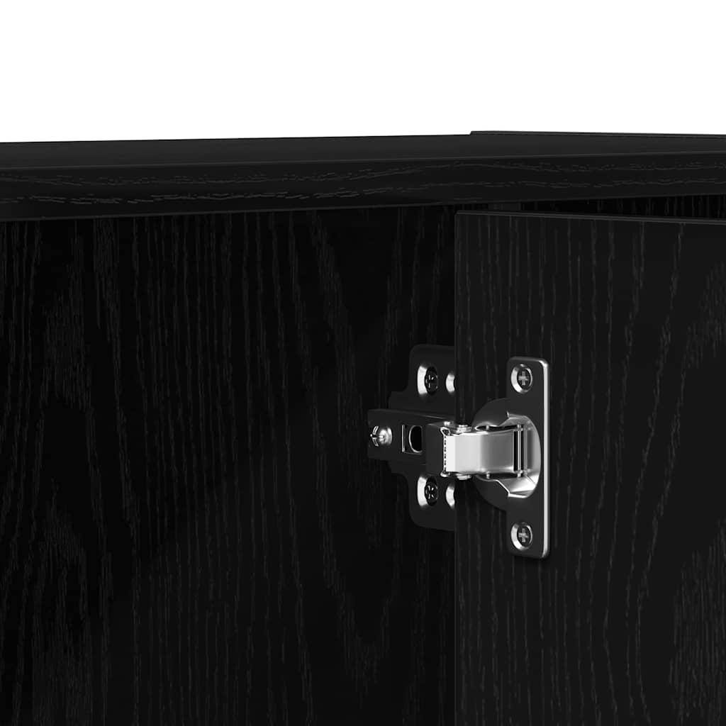 Libreria/Divisorio per ambienti Rovere Nero 60,5x30x90 cm in Legno Multistrato | homemem39