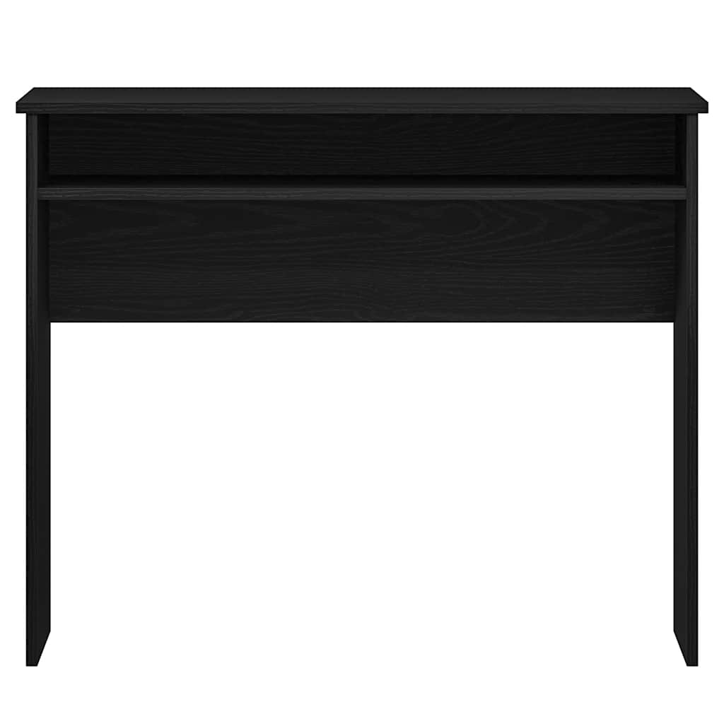 Scrivania Rovere Nero 90x50x74 cm in Legno Multistrato - homemem39