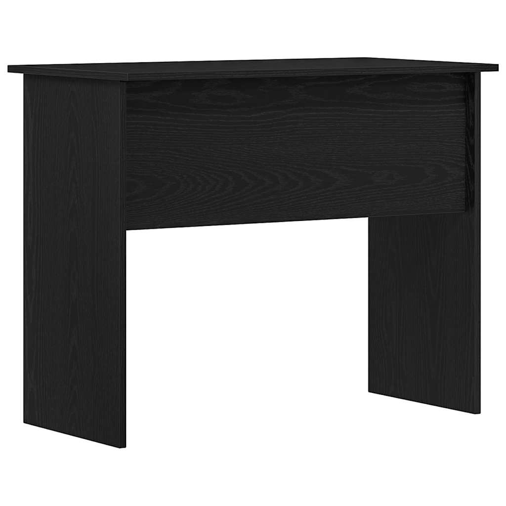 Scrivania Rovere Nero 90x50x74 cm in Legno Multistrato