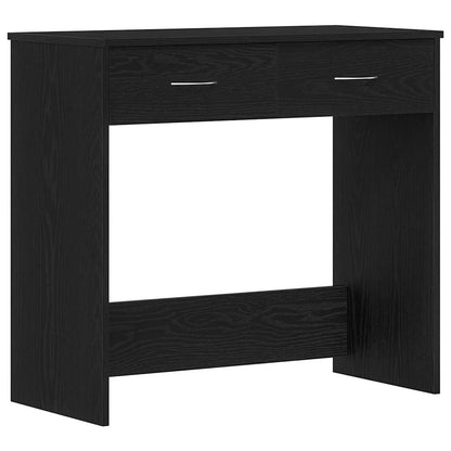 Scrivania Rovere Nero 80 x 40 x 75 cm Legno multistrato | homemem39