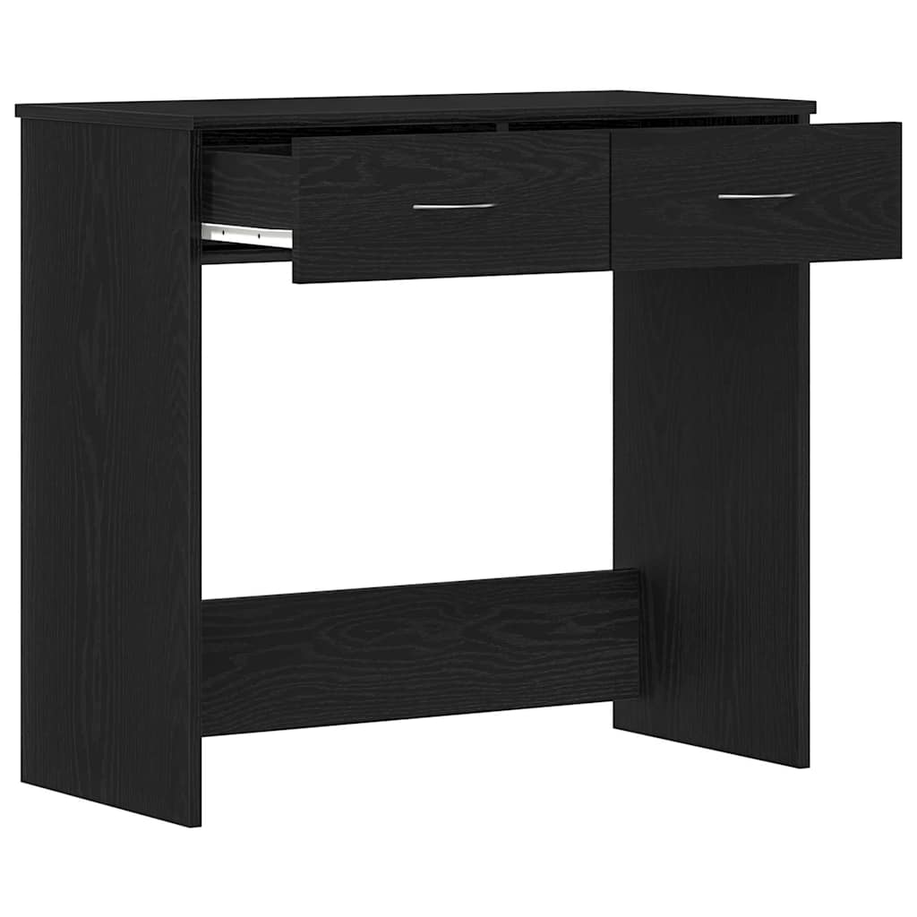 Scrivania Rovere Nero 80 x 40 x 75 cm Legno multistrato