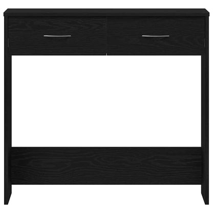 Scrivania Rovere Nero 80 x 40 x 75 cm Legno multistrato