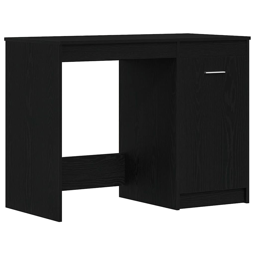Scrivania Rovere Nero 100 x 50 x 76 cm Legno multistrato | homemem39