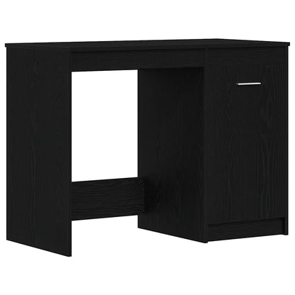 Scrivania Rovere Nero 100 x 50 x 76 cm Legno multistrato | homemem39