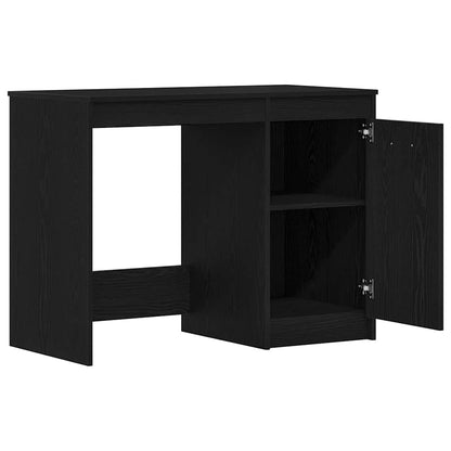 Scrivania Rovere Nero 100 x 50 x 76 cm Legno multistrato | homemem39