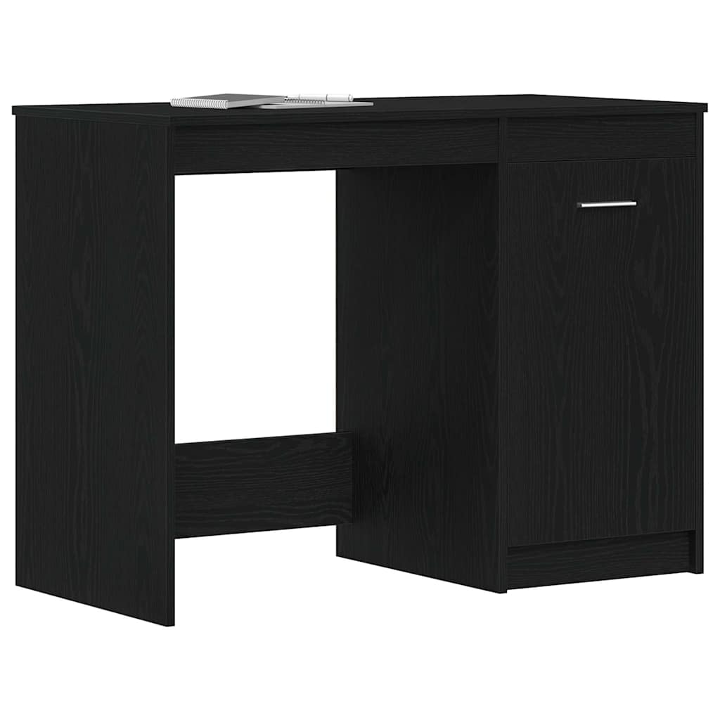 Scrivania Rovere Nero 100 x 50 x 76 cm Legno multistrato