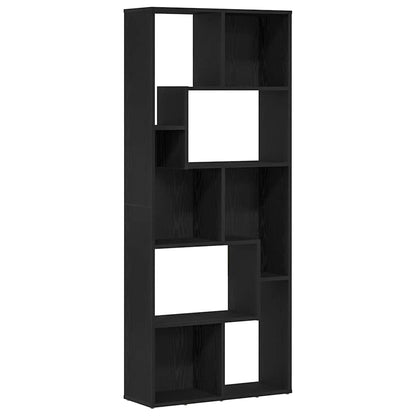 Libreria Rovere Nero 67x24x161 cm in Legno Multistrato | homemem39