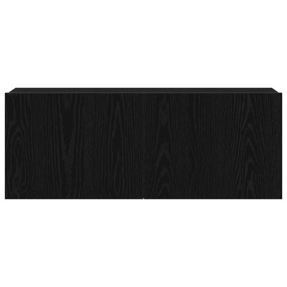 Mobili TV Rovere nero 80 x 30 x 30 cm Legno multistrato