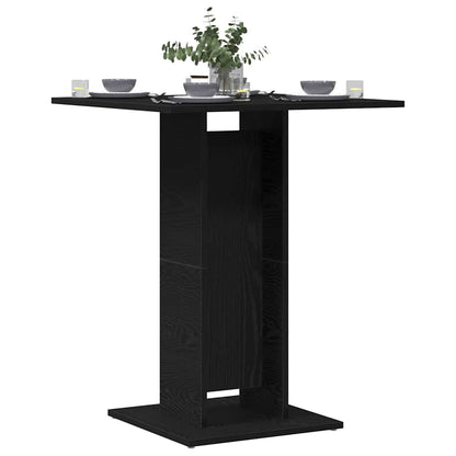 Tavolo da bistrot Rovere Nero 60x60x75 cm in Legno Multistrato