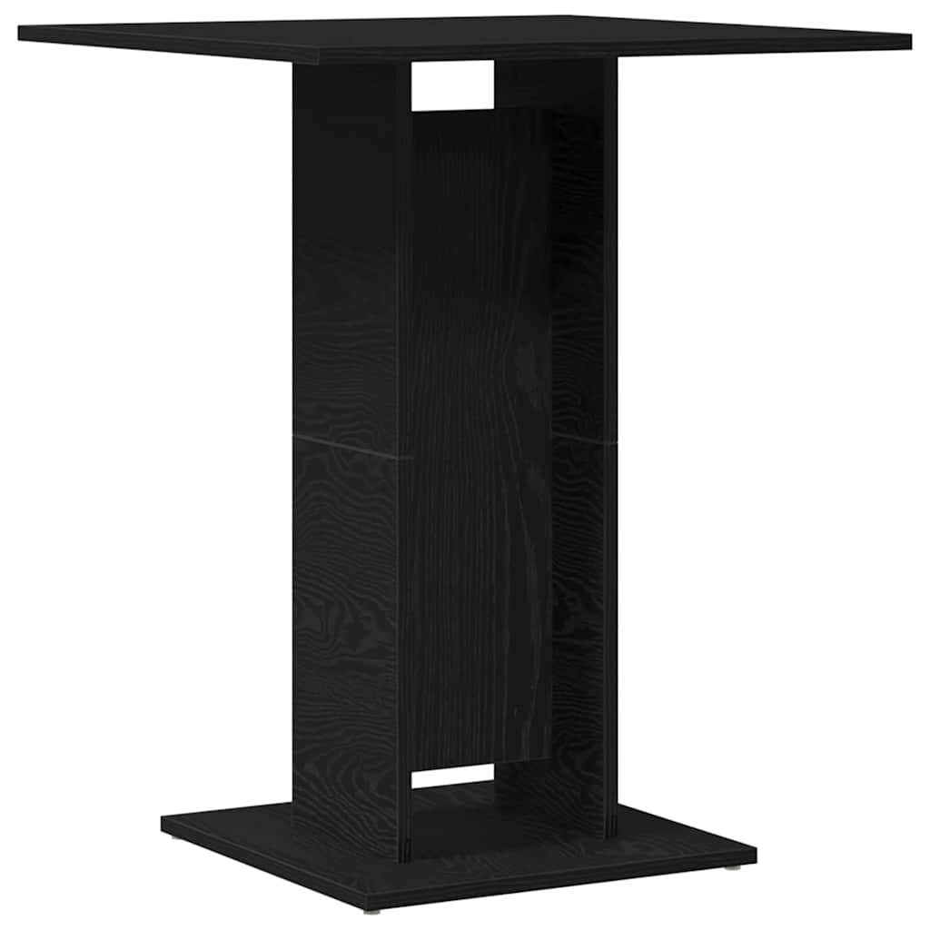Tavolo da bistrot Rovere Nero 60x60x75 cm in Legno Multistrato | homemem39