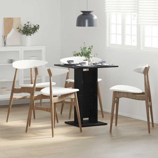 Tavolo da bistrot Rovere Nero 60x60x75 cm in Legno Multistrato | homemem39