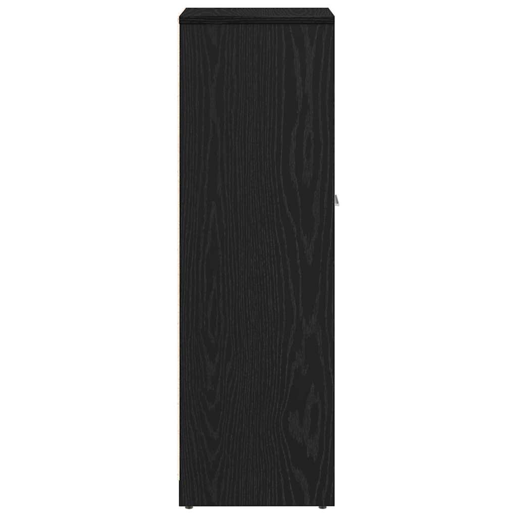 Mobiletto da bagno Rovere Nero 30x30x95 cm in Legno Multistrato | homemem39