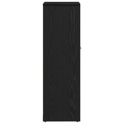 Mobiletto da bagno Rovere Nero 30x30x95 cm in Legno Multistrato | homemem39
