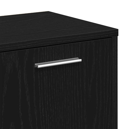 Libreria Rovere Nero 90x28x90 cm in Legno Multistrato | homemem39