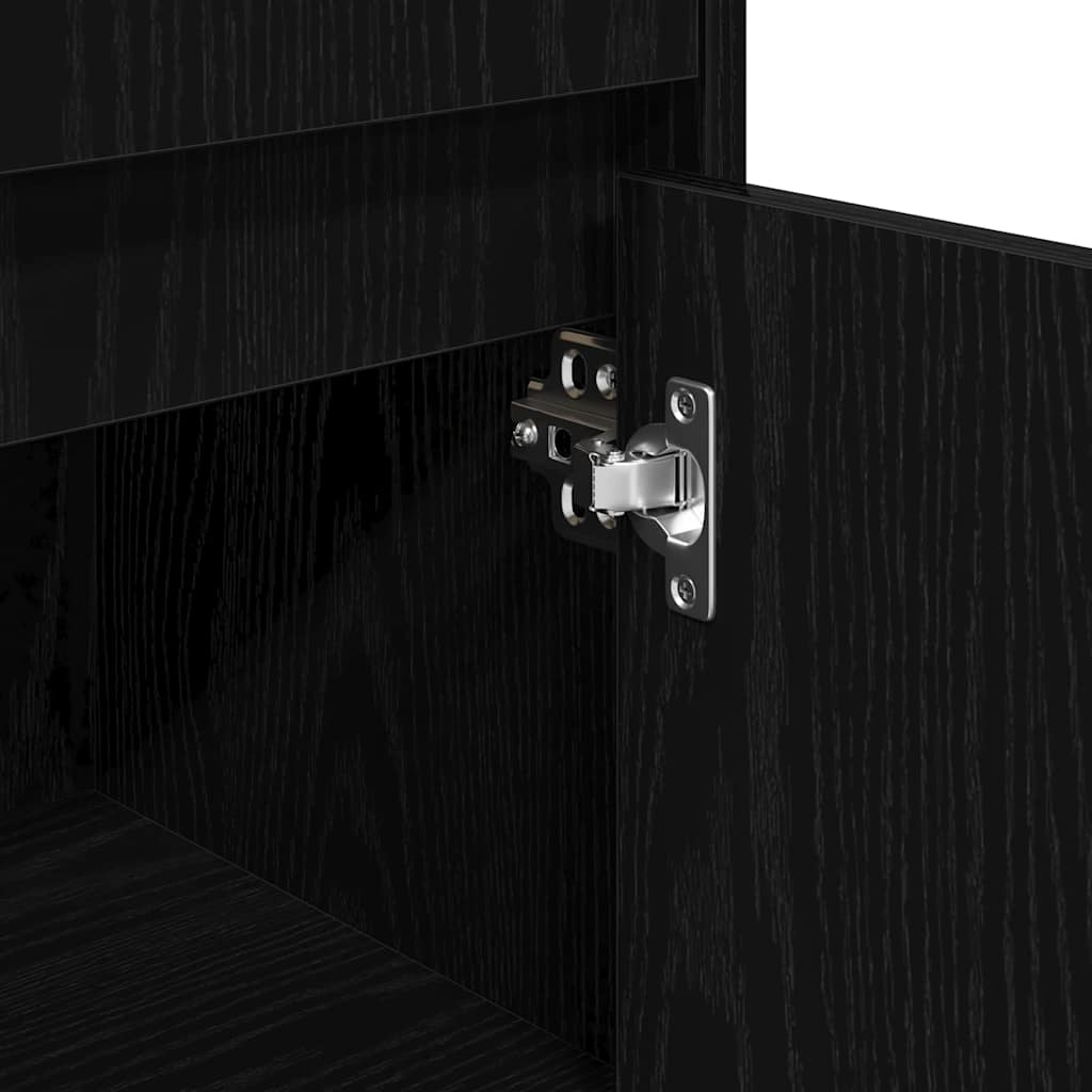 Mobile da Bagno Rovere Nero 30 x 30 x 95 cm | homemem39