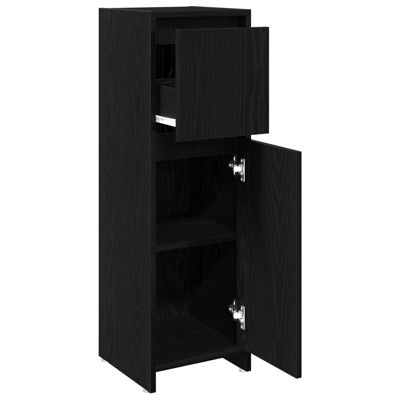 Mobile da Bagno Rovere Nero 30 x 30 x 95 cm | homemem39